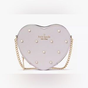 Kate Spade Studded Love Shack Leather Hearted Crossbody